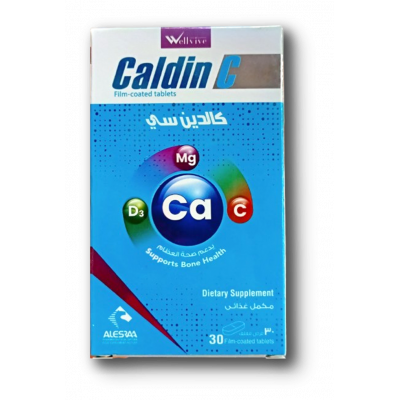 CALDIN C DIETARY SUPPLEMENT SOPPORTS BONES HEALTH 30 FILM-COATED TABLETS